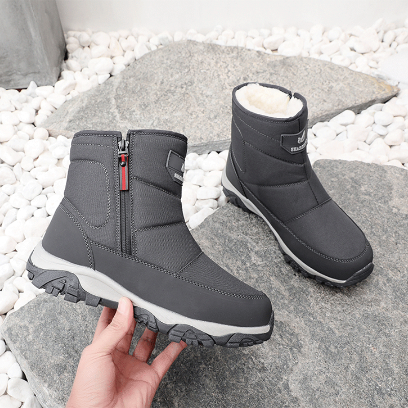 Waterproof winter work safety shoes with orthopedic insoles offer maximum protection from the cold, a durable, non-slip sole, and all-day comfort.